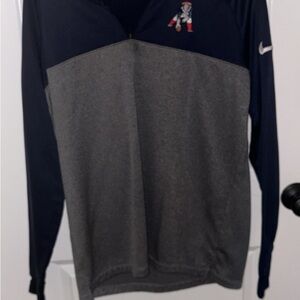 Nike Navy & Gray Quarter-Zip Pullover